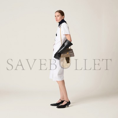 MIU MIU LEATHER SHOULDER BAG 5BD266 (24*14*7.5cm)